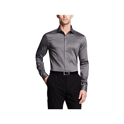 Image of Van Heusen Men's Dress Shirt Slim Fit Ultra Wrinkle Free Flex Collar Stretch