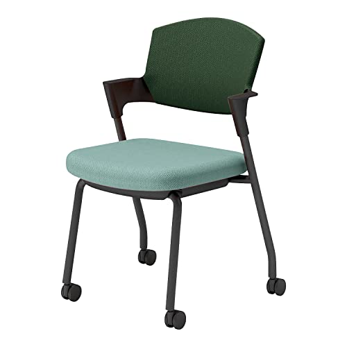 【メーカー配送・設置・組立】コクヨ ミーティングチェア 会議用椅子 プロッティ Protty スタッキング 肘付 カバー交換可能 キャスター 背座クッションタイプ K17-B22CW-39Q62