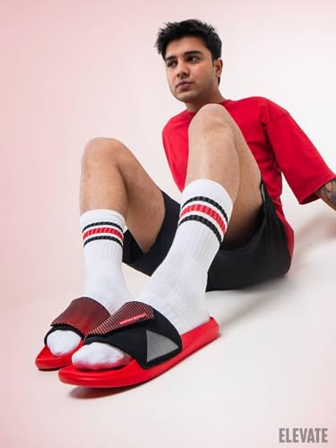 Image of Bacca Bucci Elevate Slides for Men | High-Grade Rubberized EVA Comfort Slides with Non-Skid Outsole | Soft Cushion Footbed | Lightweight Daily Wear Slip-Ons