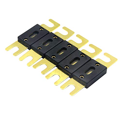 Fusible ANL 400A Plaqué Or + Porte-Fusible - Protection Électrique Haut Courant