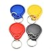 100pcs/lot RFID Key Fobs 13.56MHz Proximity NFC 213 Tags Keyfob Tag for All NFC Products(Mixed Color)