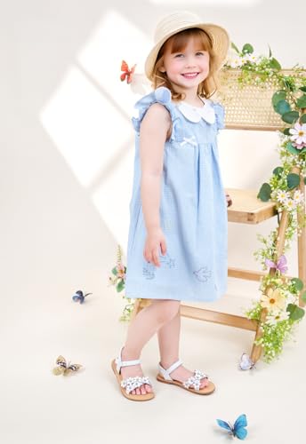 Image of GINFIVE Toddler Girls Sandals Girls Toddler Sandals Little Girls Kids Shoes