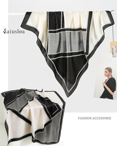 Neck Scarf For Womens Silky Head Scarves Hair Bandanas Square Scarf Fashion Accessories lightweight4