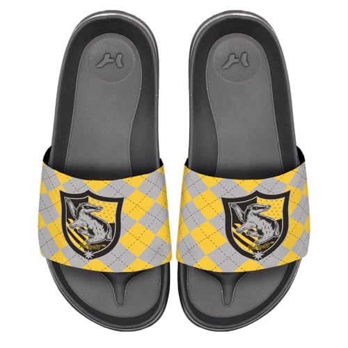 Harry Potter Hogwarts House Plaids Unisex Adult Hype Slides Adjustable Flip Flop Velcro Sandals Collection