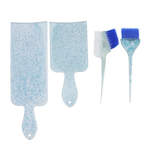 4 Pieces Balayage Highlighting Board, Hair Dye Paddle Highlighting Brush, Hair Coloring Kit for Home Salon, Hairstylist Accessories Brushes
