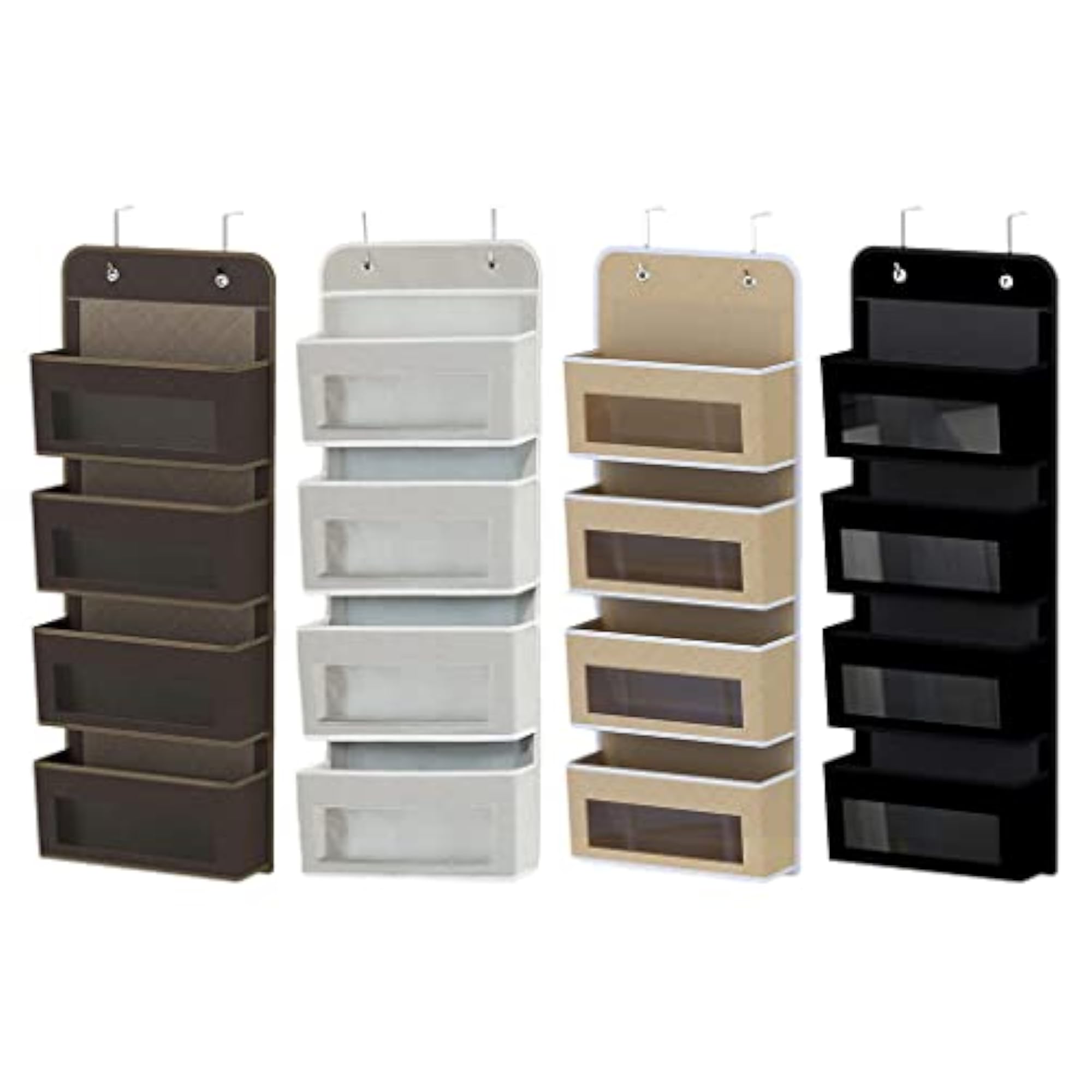 Door Closet Organizer 4 Pockets Wall Hanging