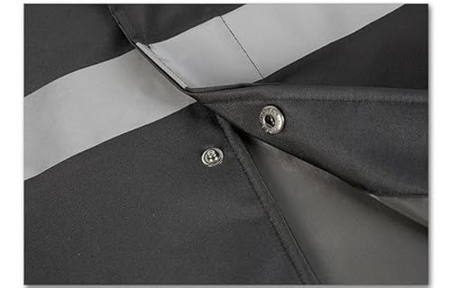 SAAKO Capa de chuva masculina longa com capuz. Capa de chuva masculina impermeável leve neutra