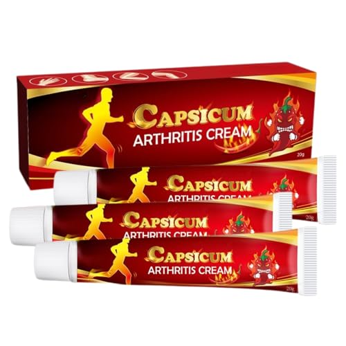 3pcs Chili Deep Relief Gel - Arthritis Pain Relief - Deep Heat Cream for Reliefing Body - Warming Chili Cream Warming for Sports Recovery - Massage Cream Suitable for Multiple Skin Types