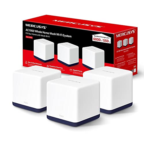 Mercusys - HALO H50G, AC1900 Mesh Wi-Fi, Doble Banda,...
