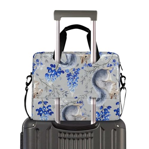 Maletín portátil para laptop 15.6 pulgadas azul y gris miniatura 4