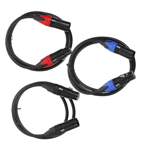 Câble micro XLR mâle femelle en cuivre IMIKEYA pour enceintes (3 pcs)