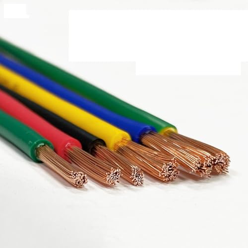 Cable de cobre de baja resistencia con aislamiento de PVC amarillo de 22AWG suave y duradero