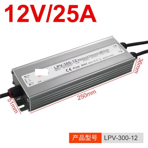 Alimentation LPV-300W-12V SZMW à découpage étanche pour ruban LED - 2