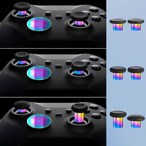 Image of Elite Series 2 Gaming Controller Accessories Kit with Thumbsticks, D-Pads, Paddles, Trigger Buttons for Elite Series 2 Core (Rainbow)