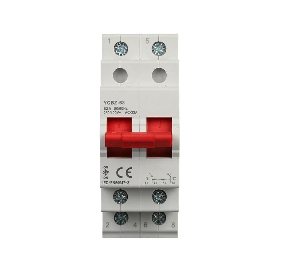 Utensili elettrici 2P/3P 40A/63A 50/60Hz, Interruttore-sezionatore-sezionatore, Interruttore Automatico Di Sicurezza Residenziale, Design Mini(1P YCBZ,40a)