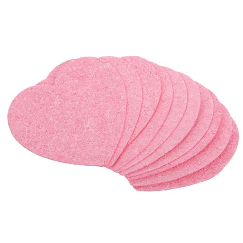 BESTYASH 10 Esponjas Faciales Comprimidas Para Limpieza Facial Exfoliantes Esponjas Comprimidas Esponjas Faciales Para Lavar La Cara Esponjas Con Forma De Corazón Pulpa De