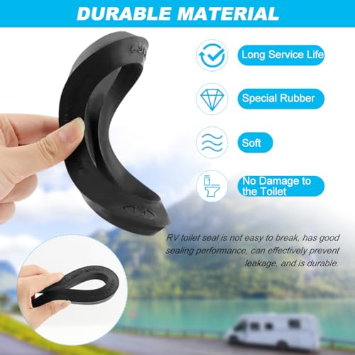 Image of RV Toilet Seal, Replacement for Dometic 300 /310 /320 Toilet, RV Toilet Flush Seal Kit 385311652, RV Toilet Flange Seal