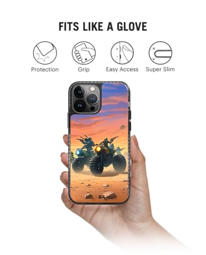 Image of DailyObjects Nexus Combat Stride 2.0 Magnetic Case Cover Compatible with iPhone 14 Pro Max | Wireless Charging Slim Back Cover | 2 Layer Edge Protection & Shockproof