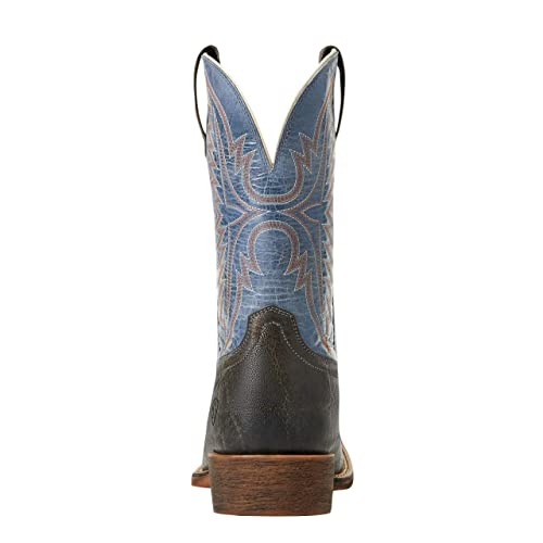 Ariat Mens Sport Smokewagon Rampant Square Toe Pull On Casual Boots Mid Calf - Blue, Brown3