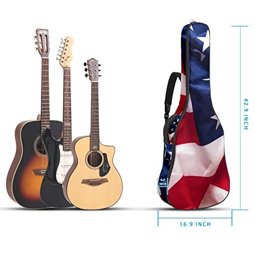 Housse de guitare acoustique étanche avec double bandoulière et poche Carte du monde rétro amusante avec vélo… - Les Beatles, Paul McCartney, John Lennon, RIngo Starr, George Harrison Housse de guitare acoustique étanche avec double bandoulière et poche Carte du monde rétro amusante avec vélo… – Image 6