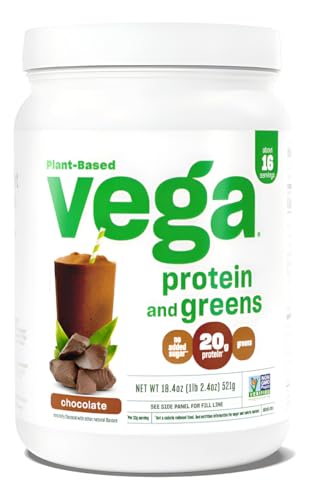 Vega Protein and Greens Protein Powder, Chocolate - 20g Plant