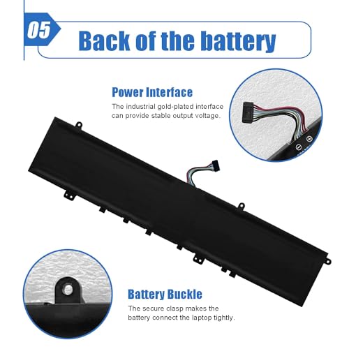Image of 69Wh L18M4PF1 L18D4PF1 SB10W67281 (Long Cable) Battery Replacement for Lenovo IdeaPad Yoga S740-15IRH C940-15IRH Touch 81NW Yoga S740-15IRH Series SB10W67267 5B10T83737 5B10W69450 5B10T83744