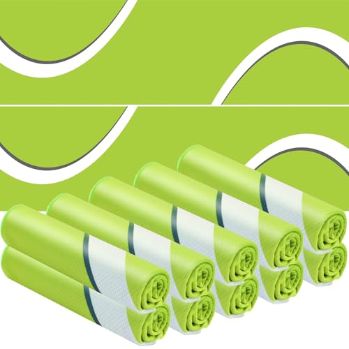 Sel Natural 12 Pcs Tennis Cooling Towels 40'x12' Sport Towels Breathable Chilly Ice Towel Fast Drying Microfiber Towel for Coach Team Gift Sport Party Favors