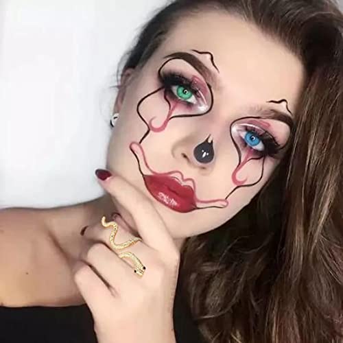 Wll Retro Personalized Snake Adjustable Open Rings Punk Gothic Snake Finger Ring For Women Simple Charm Animal Jewelry(D:textured Gold) #TOP1