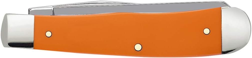 Case XX WR Pocket Knife Orange Synthetic Trapper Item #80500 - (4254 SS) - Length Closed: 4 1/8 Inches