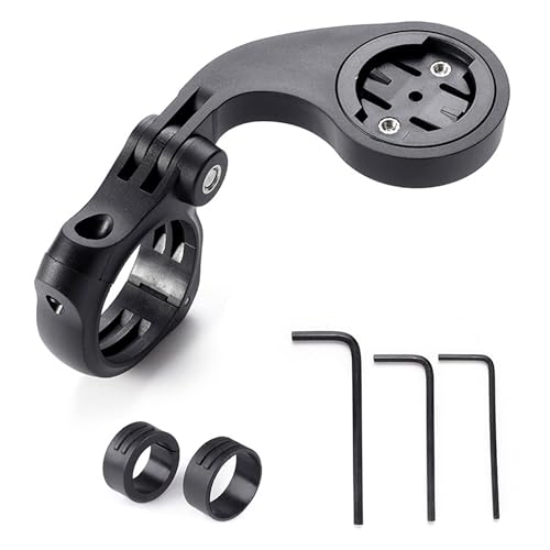 Soporte para bicicleta compatible con Garmin Edge GPS, XOSS, iGPSPORT, Magene, para manillar 25,4 mm y 31,8 mm, y faros de bicicleta