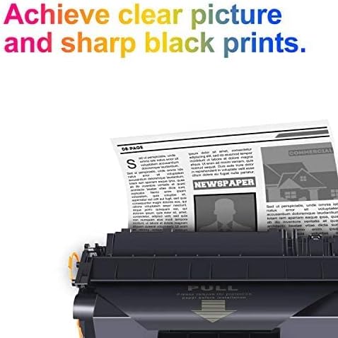 Uniwork Compatible Toner Cartridge Replacement for HP 80A CF280A 80X CF280X 05A CE505A for Laserjet Pro 400 M401A M401D M401N M401DN M401DNE M401DW, MFP M425DN Printer Tray (4 Black)