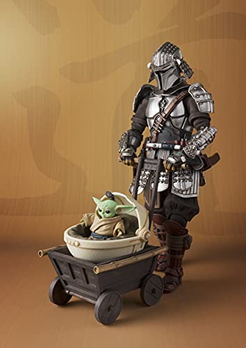 Image of TAMASHII NATIONS - Star Wars: The Mandalorian - Ronin Mandalorian & Grougu (Beskar Armor), Bandai Spirits MEISHO Movie Realization Action Figure