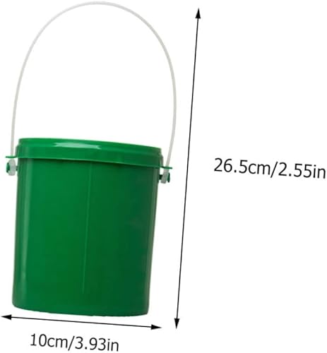 Miniatura 8 de Cubo de cebo de pesca 2 unids cubo de gusano Caja de almacenamiento de plástico para Guardar Contenedor de plástico con tapa Cubo Herramienta de