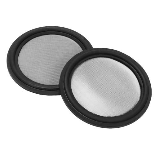 Image of DERNORD 2 Pack 1.5 inch Sanitary Tri-Clamp Gasket Buna-N (NBR) w /Stainless Bonded Type Screen 625 Mesh