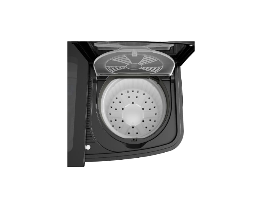 Image of Godrej EDGE ULTIMA 8 Kg 5 star Semi-Automatic Top Loading Washing Machine (WSEDGE ULT 80 5.0 DB2M MIGR, Mist Grey, Stainless Steel Wash and Spin Drum)