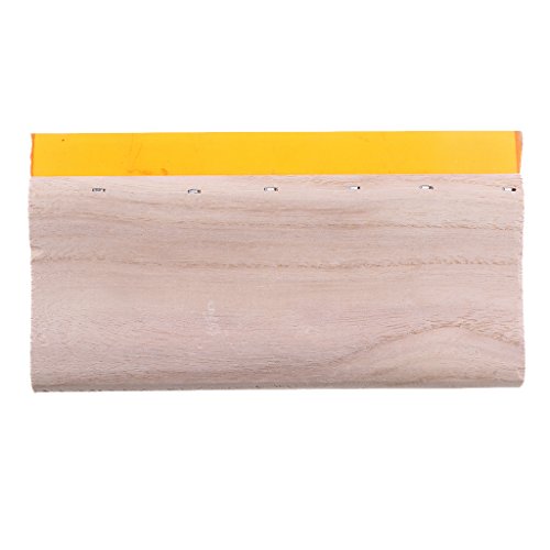 Shiwaki 印刷 スキージー 木製スクレーパー シルクスクリーンツール 多種類選ぶ, 20cm 65°