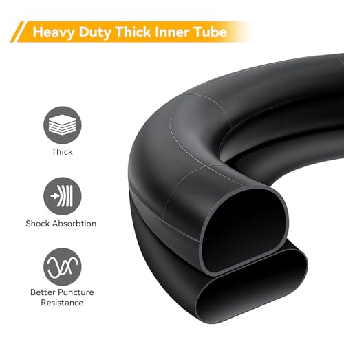 Thickned 40% 2.50/2.75-10 Inner Tube, Heavy Duty 2.50-10 2.75-10 Dirt Bike Tube with TR4 Straight Valve Stem, Compatible with Honda Crf50/Xr50, Razor MX650/MX500, Suzuki DRZ70/JR50, Yamaha PW50 2Pcs by YeYouC - Used condition - Image 3