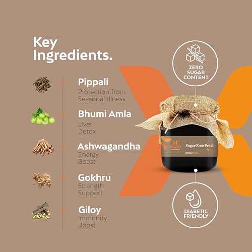 Image of Akayu By Ashpveda Sugar Free Chyawanprash | 3X Immunity Booster and Diabetics Friendly | Build Strength & Stamina with No Added Sugar | Loaded With Ayurvedic herbs (500gm)