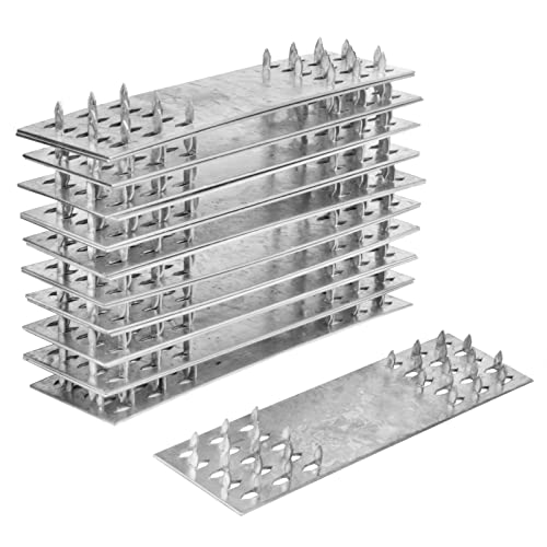TSSS 20 PCS 150 x 40mm Pronged Truss Plate, Repair Tie Plate Bracket for Roofing Trusses Timber Connectors