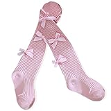 VIKITA Girls tights Cotton Leggings in Spring fall winter pink bow Socks for girls 5T, F5013