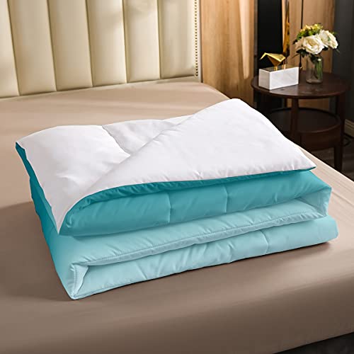 Erosebridal Ombre Comforter Set Green Purple Teal Bedding Set Queen Size Colorful Gradient Down Comforter Modern Abstract Quilt Duvet Insert Soft Warm Lightweight 1Comforter With 2 Pillow Cases #TOP2