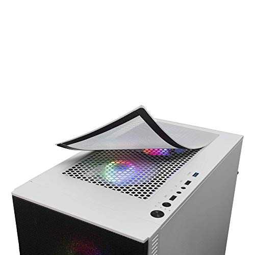 Caja PC Micro-ATX Mars Gaming MCZ blanca con dos ventiladores FRGB y frontal mesh 6