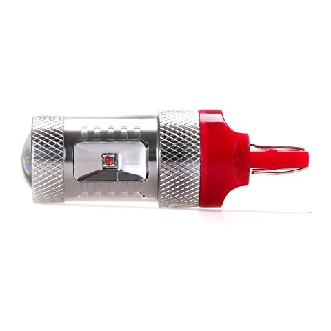 iDlumina 7443 W21/5W W3X16Q 12V 24V Red LED Car Light Bulb 6X5W High Power for Turn Signal Brake Parking Tail Light (Pack of 2) Cover