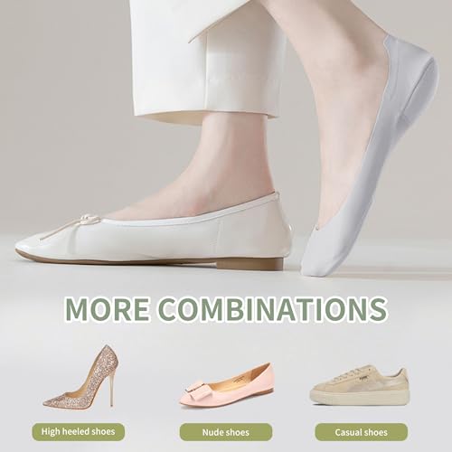 Image of 2 pairs Women No Show Socks Ice Silk Socks Low Cut Liner Non Slip Invisible sock Ice Feeling socks for Women Girls