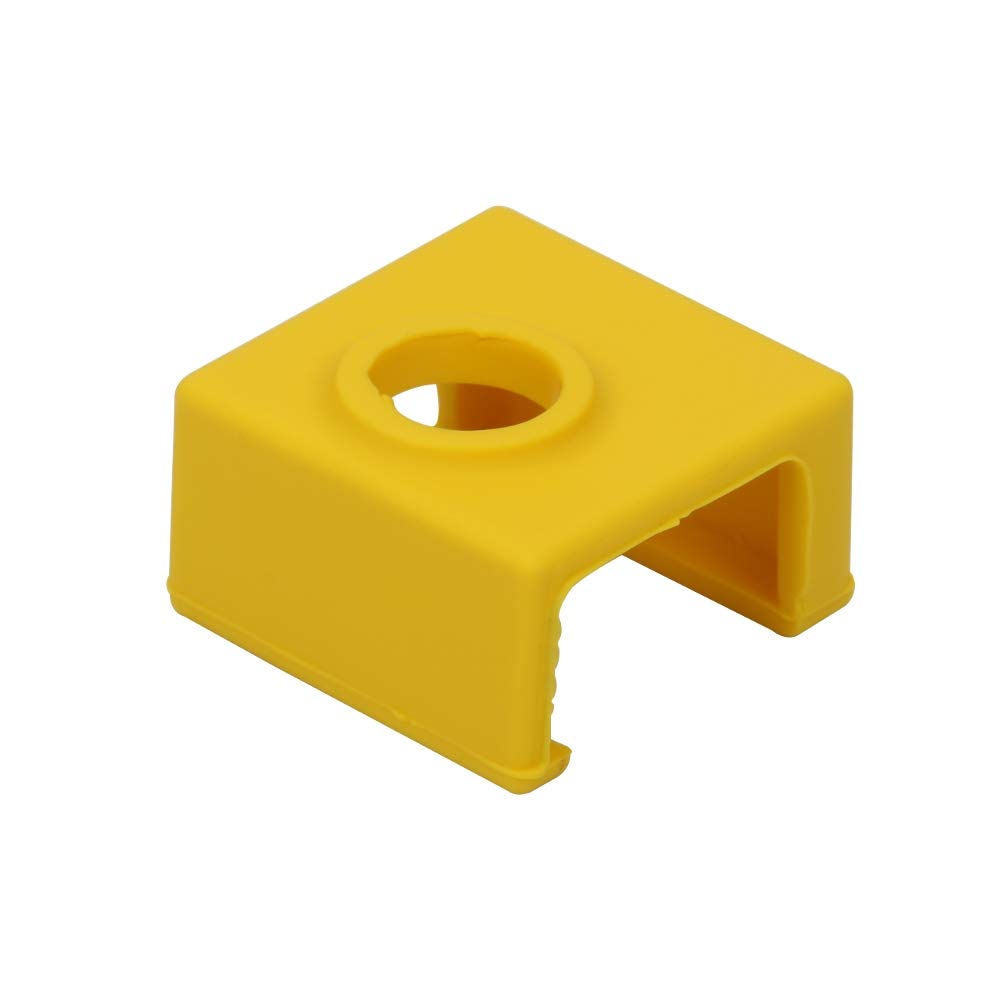 MK8 Aluminum Block Silicone Protective Cover for 3D Printer Yellow-image-9