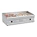 Produktbild Elektrogrill Tischgrill Grillplatte Gastrogrill Edelstahl (2 x 3200 W, Geriffelt, Glatt, Spritzschutz, Ablaufvorrichtung, bis 300 °C, 100 x 52 x 28 cm) Royal Catering