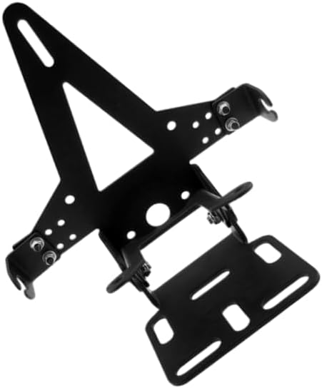 Motorcycle Black Rear Tail Light Mount License Plate Bracket Holder for Sport Street Dirt Bike