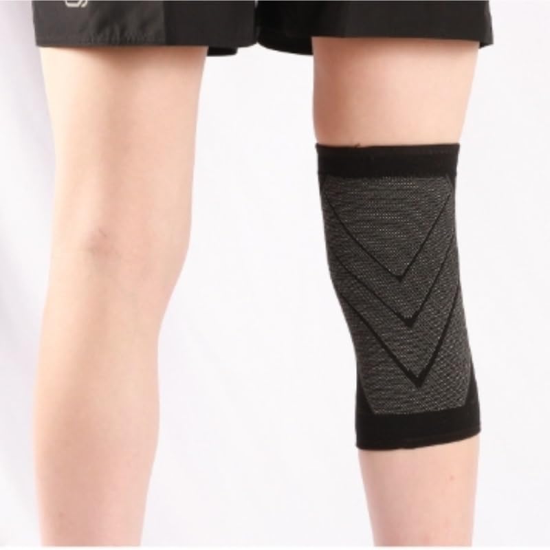 Knitted Nylon Sports Knee Pads Breathable Running Sweat-absorbent Silicone Basketball