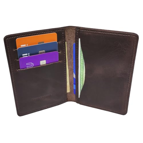 Carteira Masculina Slim Porta Documeto Rg Couro Legitimo (Café)