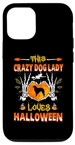 Coque pour iPhone 13 This Crazy Dog Lady Borzoi Loves Puppy Halloween Costume